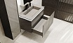 Мебель для ванной Jorno Incline 80 см подвесная, бетон
