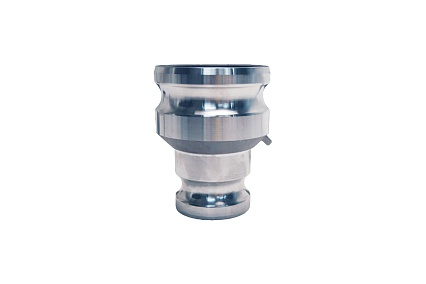 Камлок TITAN LOCK типа AA (переходник ниппель 2" х ниппель 2"), алюминий, TL200AAAL