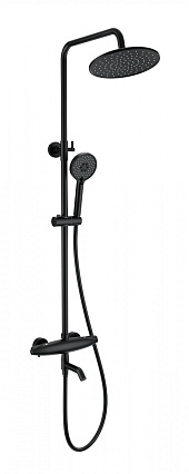 Душевая стойка Wonzon&Woghand Capsule WW-B3031-A3-MB термостат, черный матовый