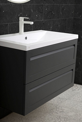 Мебель для ванной Art&Max Platino 75 см серый матовый