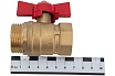 Шаровой кран для воды ОПТИМА 1" г/ш бабочка SOFMB001