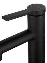Смеситель для раковины Wonzon&Woghand WW-H1017-MB функция полоскания, черный матовый