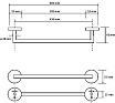 Полотенцедержатель Bemeta Graphit 156204022 серый металлик матовый