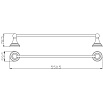 Полотенцедержатель Rav Slezak Morava MKA0701/55SM бронза