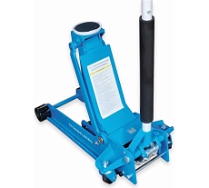 Домкрат (подкатной, гаражный, высота подъема 90/550 мм, нагрузка 3.5 т, 2 цилиндра, кардан) Trommelberg XRD0337L