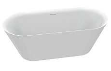 Акриловая ванна AQUAme AQM3501MW 167x75 см белый матовый