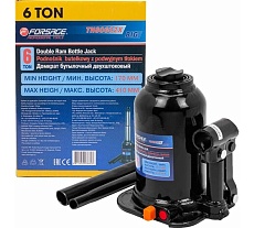Домкрат бутылочный двухштоковый Forsage 6т F-TH80602X BIG(57085)