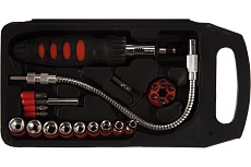 Набор насадок и сменных головок с держателем Top Tools 22шт. 39D185