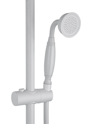 Душевая стойка Wonzon&Woghand Retro WW-B3041-MW термостат, белый матовый