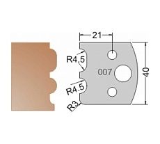 Нож мультисистема HSS галтель R3 полуштап R4.5 40x20x4 мм Dimar 3300740