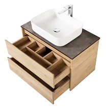 Мебель для ванной BelBagno Kraft 100 см со столешницей Rovere Nebrasca Nature
