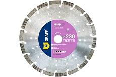 Алмазный диск по граниту и природному камню Master 230x10x22.23 мм GRAFF 20123010