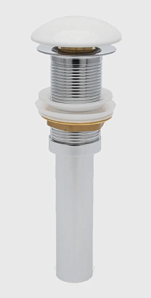 Донный клапан AQUAme AQM7002-0W без перелива, белый