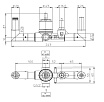 Скрытая часть смесителя Bossini Apice Z00546000, для ванны Z00555/Z00557