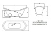 Чугунная ванна Sharking SW-1005A 155x76