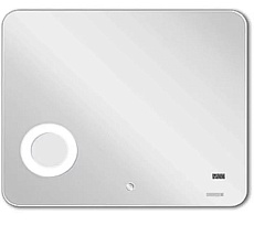 Зеркало Акватон Элио 80 с подсветкой, часами и увеличительным зеркалом