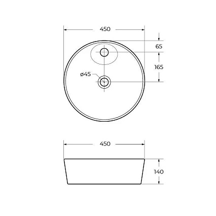 Раковина BelBagno BB1306 45 см