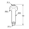 Кронштейн для душа Kludi A-Qa 6651505-00, хром