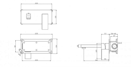 Смеситель для раковины BelBagno Romano ROM-BLM-CRM