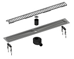 Трап для душа Timo Drain System 700 DS230107/01 70 см, вставка Lines, сатин