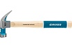 Молоток-гвоздодер Gross American hickory 450г, угол 45, магнит, обрезиненная рукоятка 10415
