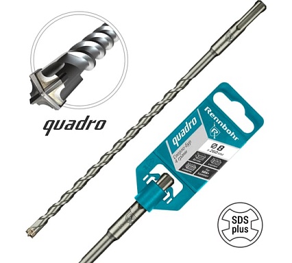 Бур Quadro (8x260 мм; SDS+) RENNBOHR 510826