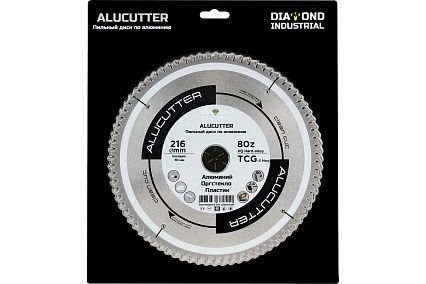 Диск пильный по алюминию, пластику Alucutter 216x30 мм, Z=80 TCG Diamond Industrial DIDA216Z80