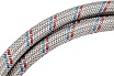 Подводка для воды СТМ сталь, 1/2", гайка-штуцер, 180 cм CWFHM180