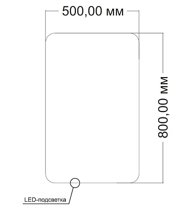 Зеркало Vincea VLM-3BE5008 50x80 см, сенсорный выключатель, диммер Зеркало Vincea VLM-3BE5008 50x80 см, сенсорный выключатель, диммер
