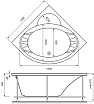 Акриловая ванна Vayer Kaliope 150x150 см