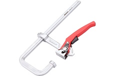 Цельнометаллическая рычажная U-образная струбцина REKON RFU3-250-120 с храповиком 58303