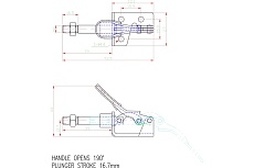 Зажим шатунного типа HS CLAMP HS-301-BM