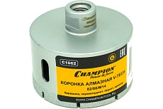 Коронка алмазная V-tech по керамике, керамограниту, граниту, мрамору (82х66 мм; М14) Champion C1662