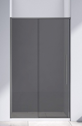 Душевая дверь Vincea Слим-Н (Slim-N) VDS-4SN120CGGM 120x195 вороненая сталь, тонированная