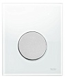 Кнопка смыва для писсуара TECE Loop 9242659 стекло, белый/хром матовый