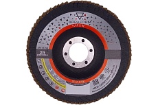 Круг лепестковый MAXPACK FlapLine ZR, D125, прямой, цирконат, Р60, 10 шт ABRAFORM AF-MAX-FL-ZR-KLT1-60