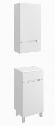 Шкаф навесной Руно Парма 40 см правый, белый