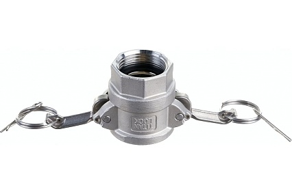 Камлок тип D (розетка; внутренняя резьба BSP; 25 мм-1"; нержавеющая сталь) TITAN LOCK TL100DSS