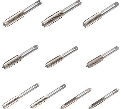 Метчики Scheppach набор 10 предметов (дюйм) Sch-C010-2T(65172)