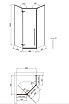 Душевой уголок Timo TTSSP-90/03C-8 90x90 прозрачный, черный T70