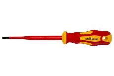 Отвертка диэлектрическая Промлайн с прямым шлицем 1,0x5,5x125мм, до 1000В, Cr-v, slim ПЛ022010555С_z024