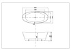 Акриловая ванна CeruttiSPA Bella GM1337W 180x80