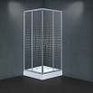 Душевой уголок Timo Viva Lux TL-1102R 100x100, прозрачное стекло с рисунком