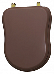 Крышка-сиденье для унитаза 3813 Caprigo Borgo SFe-BB-L809 с микролифтом, шоколад/петли бронза