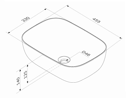 Раковина Am.Pm Func 45 см M8FWCC10450WG белый