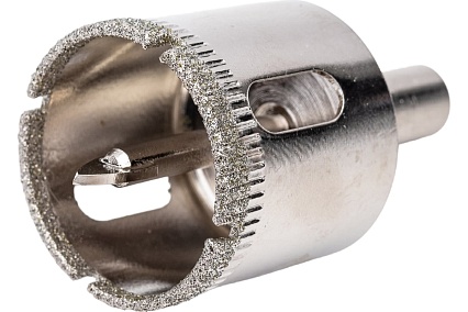 Коронка с центрирующим сверлом по стеклу и керамике (32х55 мм) Vertextools 336-32-55