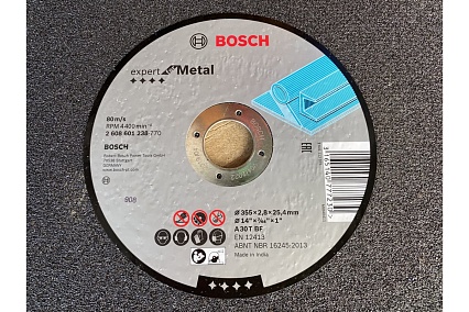 Круг отрезной по металлу ExpertMetal 355x2,8x25,4 мм Bosch 2608601238