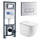 Комплект Weltwasser 10000010670 унитаз Heimbach 041 GL-WT + инсталляция Marberg 410 + кнопка Mar 410 SE