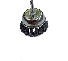 Щетка для дрели &quot;ЧАШКА&quot; (витая жесткая проволока) 75 мм TOOLAS 00002825