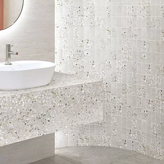 Керамогранит Vitra Terrazzo-X светлый 60x120 см, K949753LPR01VTEP